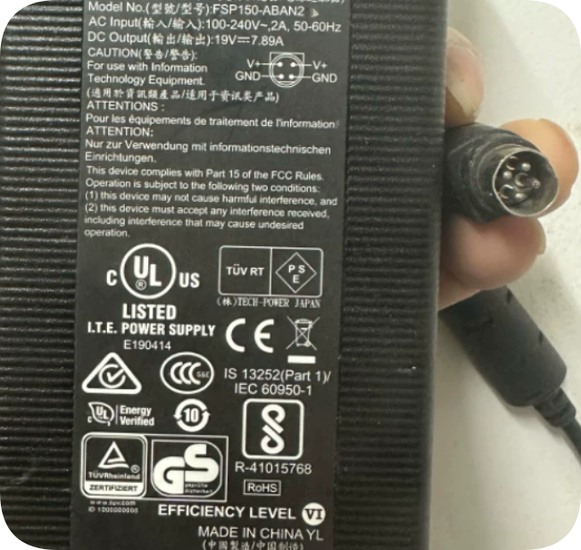 *Brand NEW* High Quality 19V 7.89A 4-Pin Adapter FSP150-ABAN1 ABAN2 150W Heovose smart c